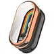 Etui z osłoną ekranu Bizon Case Watch Felipe do Xiaomi Smart Band 9 różowozłote