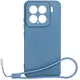 Silikonowe etui z pierścieniem magnetycznym Bizon Case Silicone Magnetic Sq do Xiaomi 15 granatowe