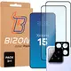 2x szkło na ekran + szkło na aparat Bizon Edge 2 Pack do Xiaomi 15