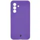 Silikonowe etui Bizon Soft Case do Samsung Galaxy A36 5G fioletowe