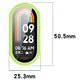 Etui ze szkłem do zegarka Bizon Case+Glass Watch do Xiaomi Smart Band 10 jasnozielone