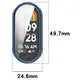 Etui z osłoną ekranu Bizon Case Watch Felipe do Xiaomi Smart Band 10 niebieskie