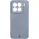 Silikonowe etui z pierścieniem magnetycznym Bizon Case Silicone Magnetic Sq do Xiaomi 15 szare