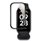 Szkło hybrydowe Bizon Glass Watch Edge Hybrid do Redmi Smart Band 2 / Xiaomi Mi Band 8 Active czarne