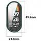 Etui z osłoną ekranu Bizon Case Watch Felipe do Xiaomi Smart Band 10 zielone