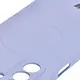 Silikonowe etui z pierścieniem magnetycznym Bizon Case Silicone Magnetic Sq do Samsung Galaxy A26 5G jasnofioletowe