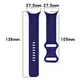 Silikonowy pasek Bizon Strap Watch Silicone do Google Pixel Watch 3/Watch 2/Watch 1 41mm szafirowy