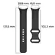 Silikonowy pasek Bizon Strap Watch Silicone do Google Pixel Watch 3 (45mm) czarny