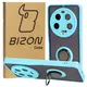 Etui z uchwytem na palec Bizon Case Hybrid Ring do Xiaomi 13 Ultra przydymione z jasnoniebieską ramką