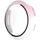 Etui ze szkłem do zegarka Bizon Case+Glass Watch do Google Pixel Watch 3 45mm białoróżowe