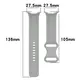Silikonowy pasek Bizon Strap Watch Silicone do Google Pixel Watch 3/Watch 2/Watch 1 41mm szary