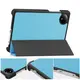 Etui z klapką Bizon Case Tab Croc do Xiaomi Redmi Pad SE 8.7 niebieskie