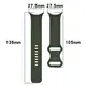 Silikonowy pasek Bizon Strap Watch Silicone do Google Pixel Watch 3/Watch 2/Watch 1 41mm ciemnozielony