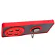 Etui z uchwytem na palec Bizon Case Hybrid Ring do Xiaomi 13 Ultra przydymione z czerwoną ramką
