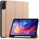 Etui z klapką Bizon Case Tab Lizard do Xiaomi Redmi Pad 2 różowozłote