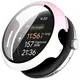 Etui ze szkłem do zegarka Bizon Case+Glass Watch do Google Pixel Watch 3 41mm białoróżowe