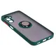 Etui z uchwytem na palec Bizon Case Hybrid Ring do Samsung Galaxy M14 5G przydymione z ciemnozieloną ramką