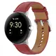 Skórzany pasek Bizon Strap Watch Casual 41 mm do Pixel Watch 3/Watch 2/Watch 1 burgundowy