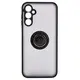 Etui z uchwytem na palec Bizon Case Hybrid Ring do Samsung Galaxy M14 5G przydymione z czarną ramką