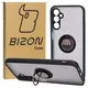Etui z uchwytem na palec Bizon Case Hybrid Ring do Samsung Galaxy M14 5G przydymione z czarną ramką
