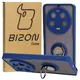 Etui z uchwytem na palec Bizon Case Hybrid Ring do Xiaomi 13 Ultra przydymione z granatową ramką