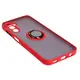 Etui z uchwytem na palec Bizon Case Hybrid Ring do Samsung Galaxy M14 5G przydymione z czerwoną ramką