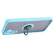 Etui z uchwytem na palec Bizon Case Hybrid Ring do Samsung Galaxy M14 5G przydymione z jasnoniebieską ramką