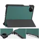Etui z klapką Bizon Case Tab Croc do Xiaomi Redmi Pad SE 8.7 ciemnozielone