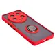 Etui z uchwytem na palec Bizon Case Hybrid Ring do Xiaomi 13 Ultra przydymione z czerwoną ramką