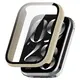 Etui ze szkłem do zegarka Bizon Case+Glass Watch do Xiaomi Mi Smart Band 9 Pro beżowe