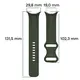 Silikonowy pasek Bizon Strap Watch Silicone do Google Pixel Watch 3 (45mm) ciemnozielony