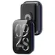 Etui ze szkłem do zegarka Bizon Case+Glass Watch do Xiaomi Mi Smart Band 9 Pro niebieskie
