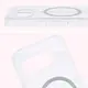 Etui z pierścieniem magnetycznym Bizon Case CrystalO do Google Pixel 9a przezroczyste