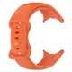Silikonowy pasek Bizon Strap Watch Silicone do Google Pixel Watch 3 (45mm) pomarańczowy