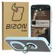 Etui z uchwytem na palec Bizon Case Hybrid Ring do Honor Magic7 Pro przydymione z jasnoniebieską ramką