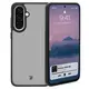 Etui Bizon Case Angelo do Samsung Galaxy A56 5G przydymione z czarną ramką