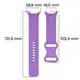 Silikonowy pasek Bizon Strap Watch Silicone do Google Pixel Watch 3 (45mm) fioletowy
