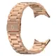 Pasek ze stali nierdzewnej Bizon Strap Watch Aura do Google Pixel Watch 3 45 mm różowozłoty