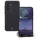 Silikonowe etui z pierścieniem magnetycznym Bizon Case Silicone Magnetic Sq do Samsung Galaxy A56 5G czarne