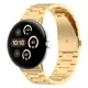 Pasek ze stali nierdzewnej Bizon Strap Watch Aura do Google Pixel Watch 3 / 2 / 1 41 mm złoty