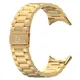 Pasek ze stali nierdzewnej Bizon Strap Watch Aura do Google Pixel Watch 3 / 2 / 1 41 mm złoty