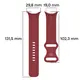 Silikonowy pasek Bizon Strap Watch Silicone do Google Pixel Watch 3 (45mm) karminowy
