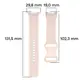 Silikonowy pasek Bizon Strap Watch Silicone do Google Pixel Watch 3 (45mm) jasnoróżowy