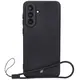 Silikonowe etui z pierścieniem magnetycznym Bizon Case Silicone Magnetic Sq do Samsung Galaxy A56 5G czarne