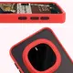 Etui z uchwytem na palec Bizon Case Hybrid Ring do Honor Magic7 Pro przydymione z czerwoną ramką