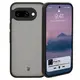 Etui Bizon Case Angelo do Google Pixel 9a przydymione z czarną ramką