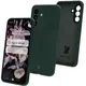 Silikonowe etui Bizon Soft Case do Samsung Galaxy A56 5G ciemnozielone