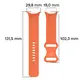 Silikonowy pasek Bizon Strap Watch Silicone do Google Pixel Watch 3 (45mm) pomarańczowy