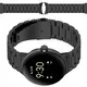 Pasek ze stali nierdzewnej Bizon Strap Watch Aura do Google Pixel Watch 3 45 mm czarny