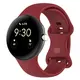 Silikonowy pasek Bizon Strap Watch Silicone do Google Pixel Watch 3 (45mm) karminowy